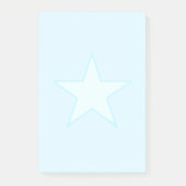 Ster op lichtblauw post-it® notes (Voorkant)