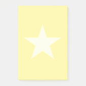 Ster op lichtgeel post-it® notes (Voorkant)