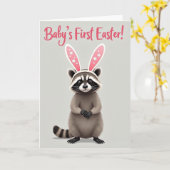 Ster Oren Pasen Baby Kaart (Gele Bloem)