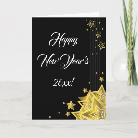 Ster Oudejaarsavond | Wenskaart Feestdagen Kaart (Voorkant)