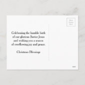 Ster over Bethlehem de Geboorte van Christus van Feestdagenkaart (Achterkant)