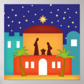 Ster over Bethlehem Kerstmis Poster (Voorkant)