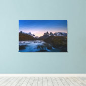 Ster over Torres Del Paine Canvas Afdruk (Insitu (Houten vloer))