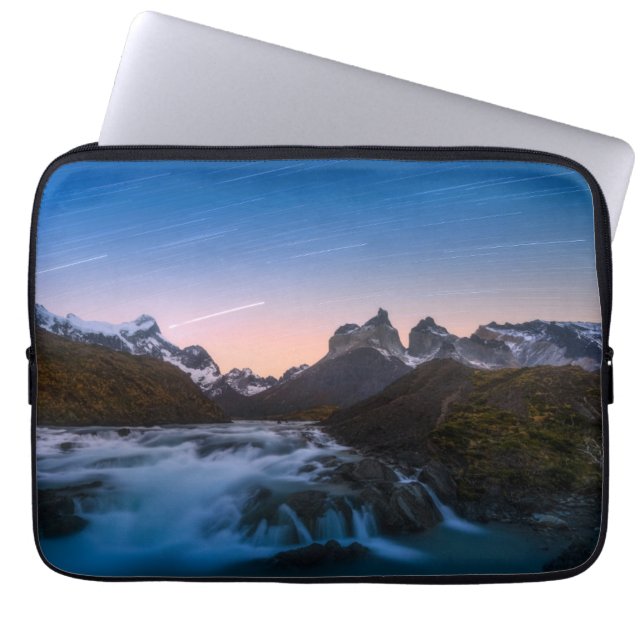 Ster over Torres Del Paine Laptop Sleeve (Voorkant)