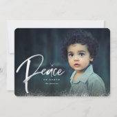 Ster-over-vrede op aarde Religieuze kerstfoto Feestdagenkaart (Voorkant)