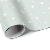 Ster Patroon Droom Boho Print Kinderen Zachte Mint Cadeaupapier (Rol Hoek)