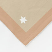 Ster patroon kerst elf grijs wit naam fleece deken (Hoek)