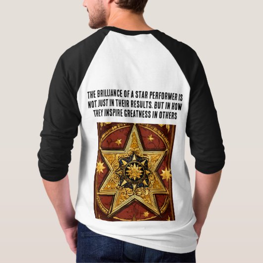 ster performer uitmuntend ontwerp op T-SHIRT (Achterkant)
