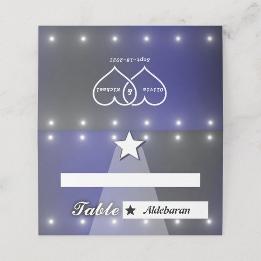 Ster Plaatskaartje (Buitenkant ongevouwen)