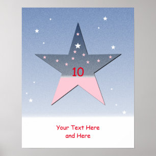 Ster Poster voor kinderen