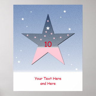 Ster Poster voor kinderen