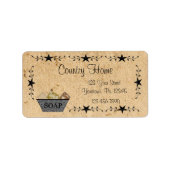 Ster-rand zeep-etiket etiket (Voorkant)