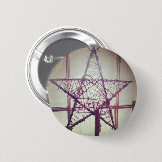 ster ronde button 5,7 cm (Voorkant /achterkant)
