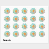 ster ronde sticker (Vel)