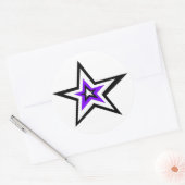 ster ronde sticker (Envelop)