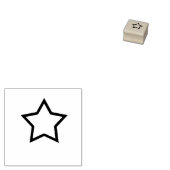 ster rubberstempel (Gestempeld)