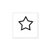 ster rubberstempel (Afrduk)