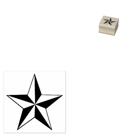 ster rubberstempel (Gestempeld)