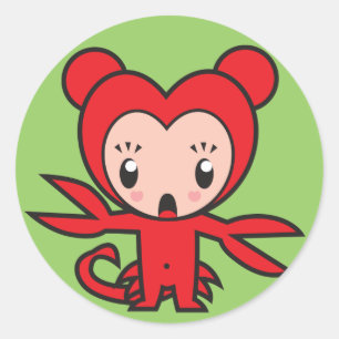 Ster Sign Character - Scorpio Ronde Sticker