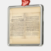  Ster Spangled Banner Song Sheet Lyrics Metalen Ornament (Links)