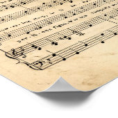  Ster Spangled Banner Song Sheet Lyrics Poster (Hoek)