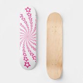 Ster Spiraal: Roze Sterren: Skateboard (Voorkant)