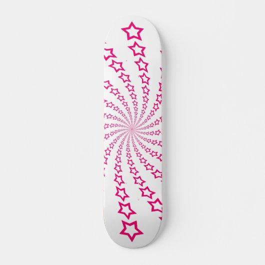 Ster Spiraal: Roze Sterren: Skateboard (Voorkant)
