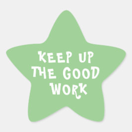 Ster-Sticker voor goede werkleraar Ster Sticker