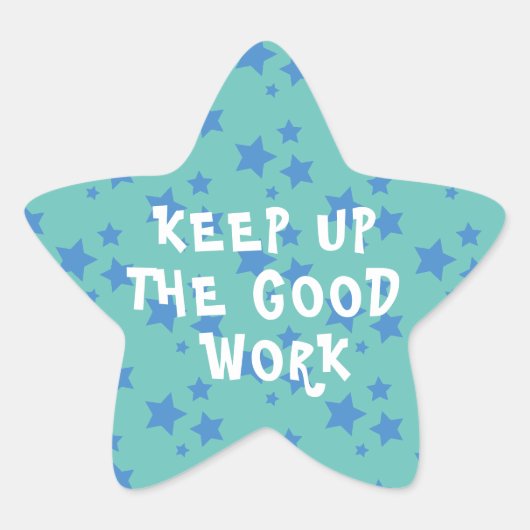 Ster-Sticker voor goede werkleraar Ster Sticker (Voorkant)