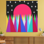 Ster Sunset Stretched Canvas afdrukken (Insitu (Woonkamer))