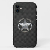 Ster Symbool op een iPhone-draagtas van koolstofst Case-Mate iPhone Case (Achterkant)