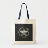 Ster Symbool op een koolstofstijldecor Tote Bag (Voorkant)
