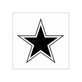 Ster symbool Roundel van Wit-Rusland Rubberstempel (Afrduk)