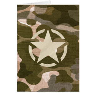 Ster Tag op Jute Camouflage Stijl
