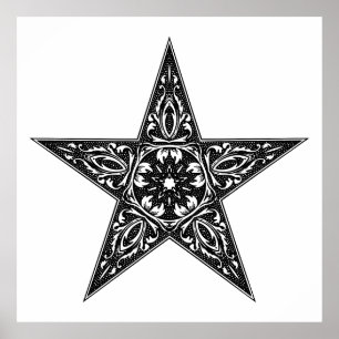 Ster tekening,  illustratie Poster