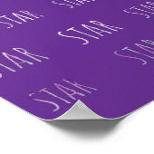 Ster tekstposter voor een leuke aanvulling op elke poster (Hoek)