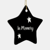 Ster ter in geheugen van versiering keramisch ornament (Rechts)