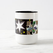 ster tweekleurige koffiemok (Center)