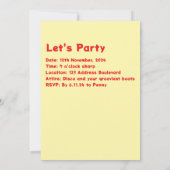 Ster uitnodiging (Achterkant)