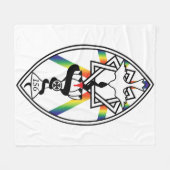 Ster van Babalon Lamen Blanket Fleece Deken (Voorkant (Horizontaal))