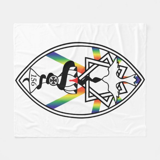 Ster van Babalon Lamen Blanket Fleece Deken (Voorkant (Horizontaal))