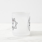 Ster van Babalon Logo en Lamen Frosted Mok (Center)