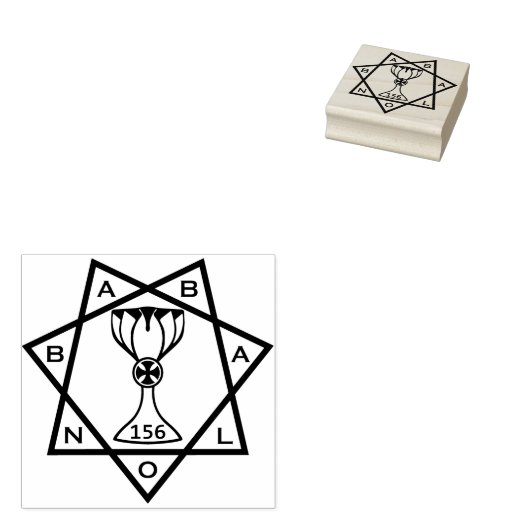 Ster van Babalon Logo Stamper Rubberstempel (Gestempeld)