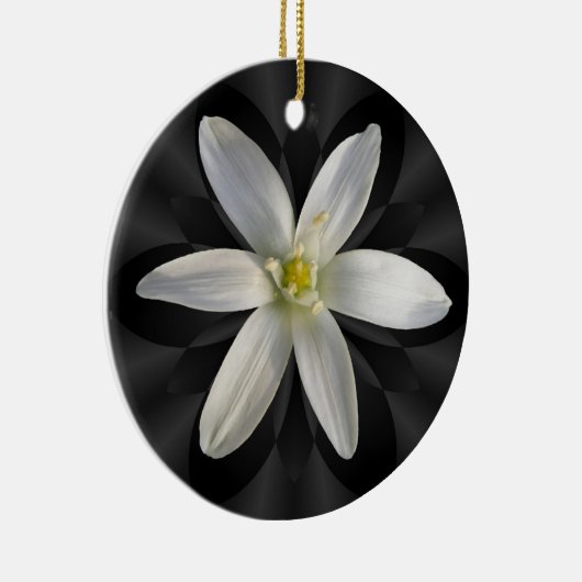 Ster van Bethlehem-bloem ~ sieraar Keramisch Ornament (Rechts)