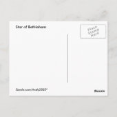 Ster van Bethlehem ~ briefkaart (Achterkant)