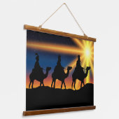 Ster van Bethlehem, Christus is geboren, Hangend Wandkleed (Gebogen)