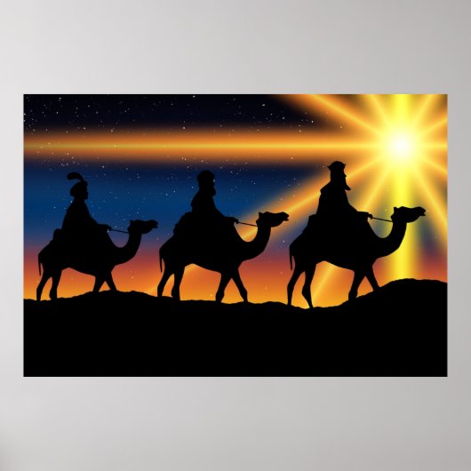 Ster van Bethlehem, Christus is geboren, Poster (Voorkant)