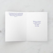 Ster van Bethlehem eerste Kerstmis Feestdagen Kaart (Binnen)