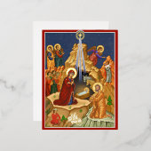 Ster van Bethlehem Folie Feestdagen Briefkaart (Voorkant / Achterkant)