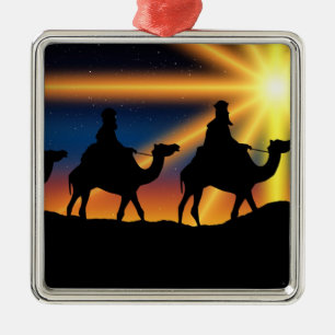 Ster van Bethlehem - geboorte van Christus, Metalen Ornament